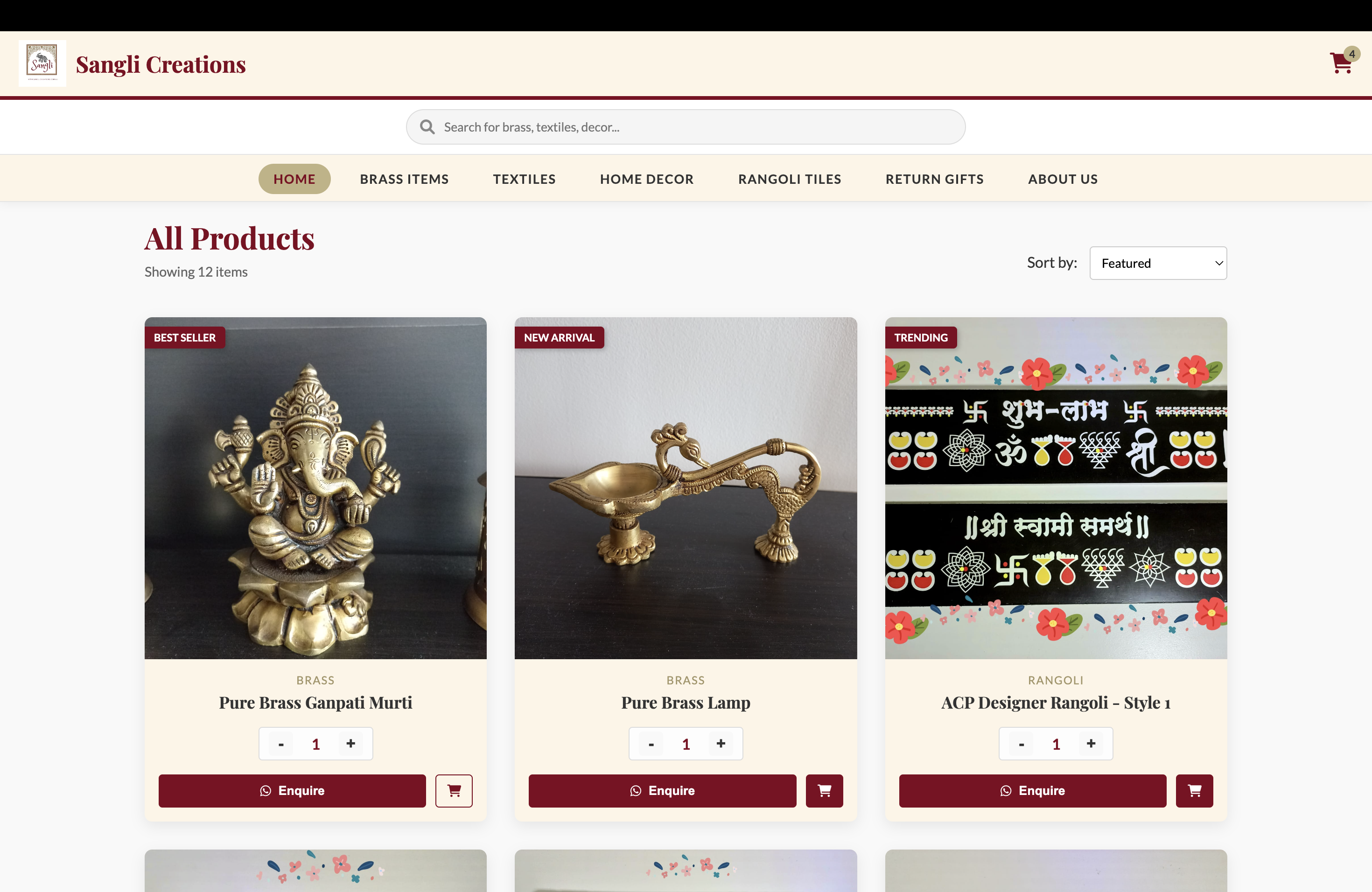 Sangli Creations Project